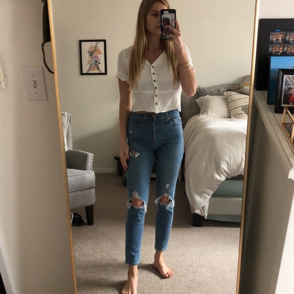 Levi’s Wedgie Skinny Distressed Blue Jeans 💙 - Picture 7 of 15